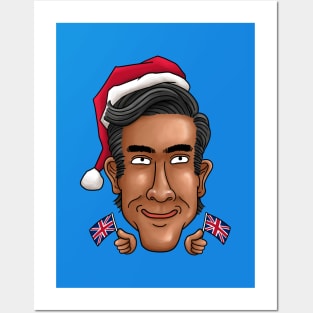 Christmas Rishi Sunak Santa Posters and Art